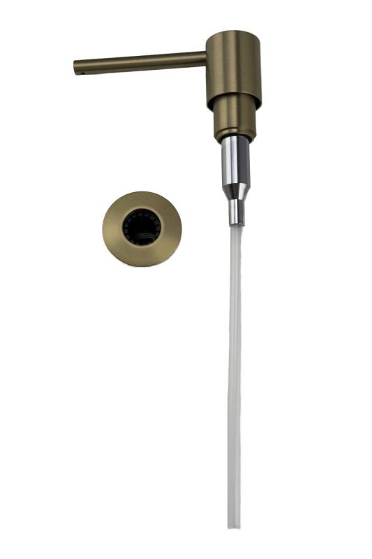 Pure.Sink Elite Steel Shine inbyggd tvålpump PVD Gun Metal, påfyllbar från ovan PS9010-61