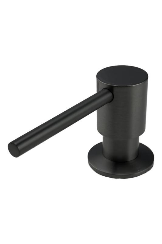 Pure.Sink Elite Steel Shine inbyggd tvålpump PVD Gun Metal, påfyllbar från ovan PS9010-61