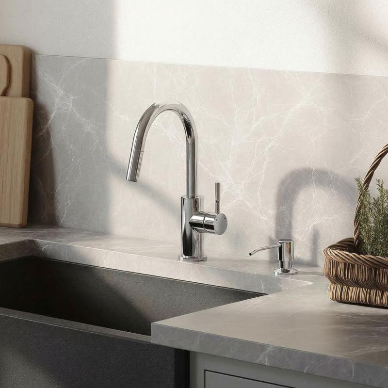 Quadri Manchester Inbyggd Tvålpump Krom - Påfyllbar Uppifrån 1208967654