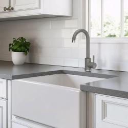 Quadri Coventry Köksblandare Grå med Svängbar Utlopp 1208967666