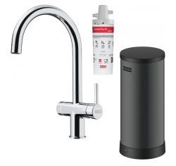 Franke Maris vattennav 7l panna 3-1 med Touch elektronisk kokande vattenkran krom med vattennav blandarset 1208967852