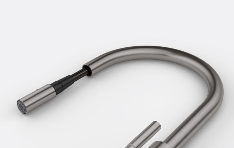 Franke Mythos Masterpiece Köksblandare Antracit med J-utlopp och Utdragbar Sprayhuvud - 115.0711.555