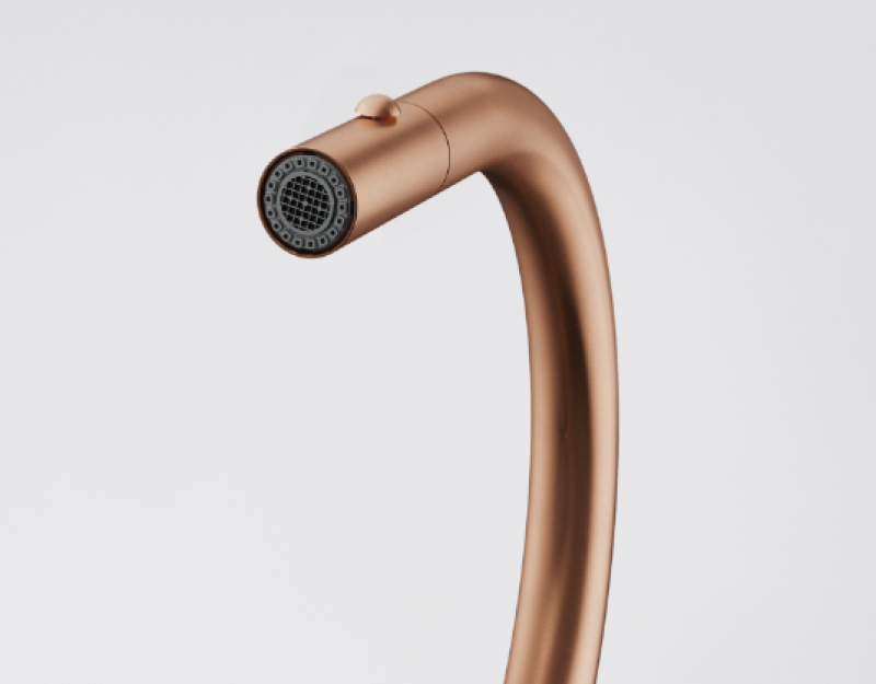 Franke Mythos Masterpiece Köksblandare Koppar med J-pip och Utdragbar Dusch - 115.0711.557