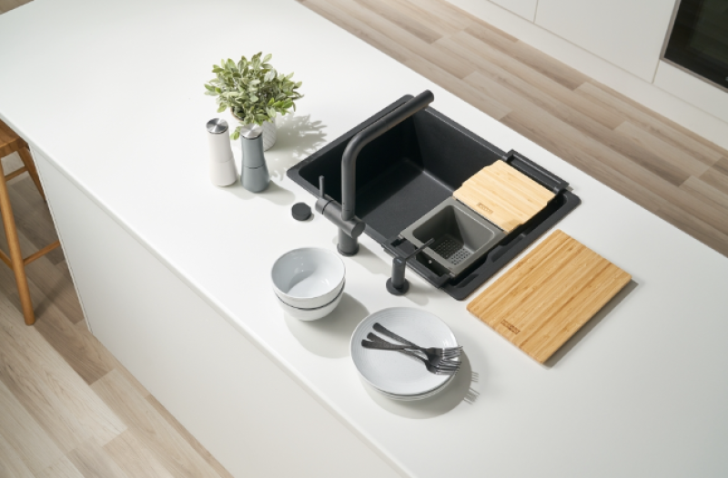 Franke Universal Accessory All-In Set 2 - Skärbräda, Plastinsats, Plastlåda och Teleskopisk Bro 112.0655.482