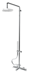 Waterevolution Flow trevägs duschblandare med hand- och huvuddusch koppar 250mm T131N25CPE