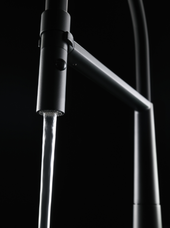 Franke Icon Enhandtags Köksblandare med Flexibel Handdusch, Svart 115.0690.598