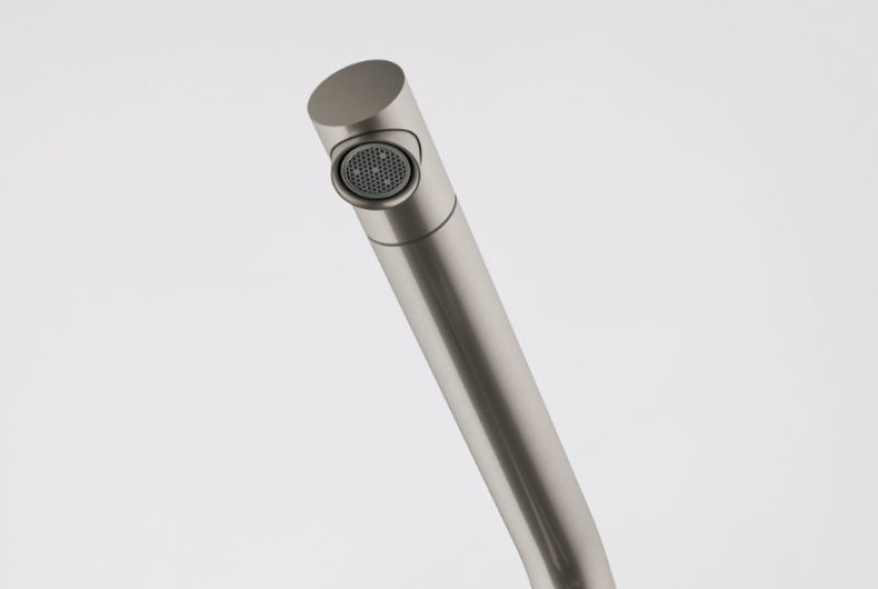 Franke Active Twist Enhandtag Blandare Rostfritt Stål med Fast Pip och Integrerad Avfallsstyrning 115.0653.504