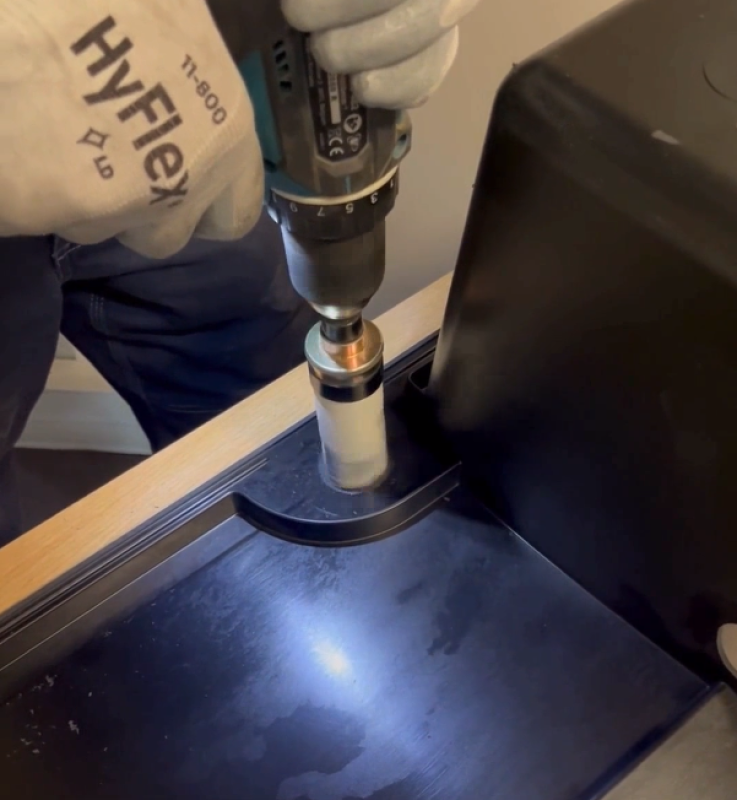 Hoegert hålsågset i kolstål, 14 delar.