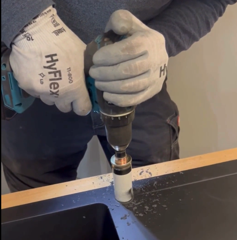 Hoegert hålsågset i kolstål, 14 delar.