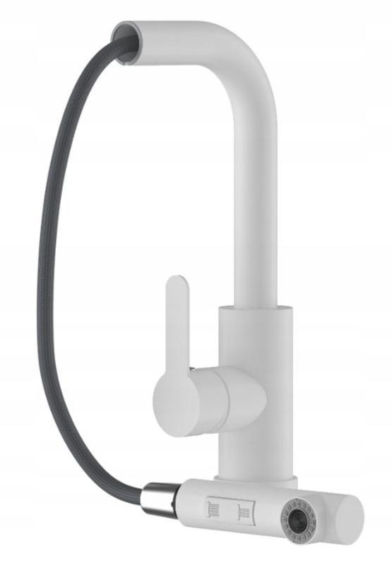 Graniteland Celeste Kökblandare Vit med Utdragbar Pip och Dubbelfunktion Handdusch 1208969526