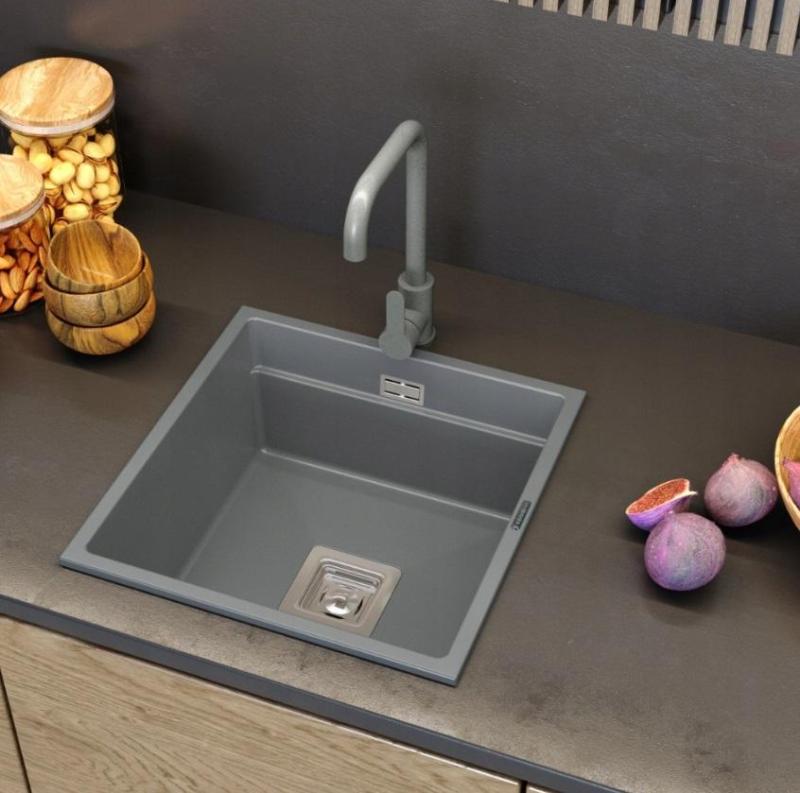 Graniteland Stellar Köksblandare Grå med svängbar pip 1208969530