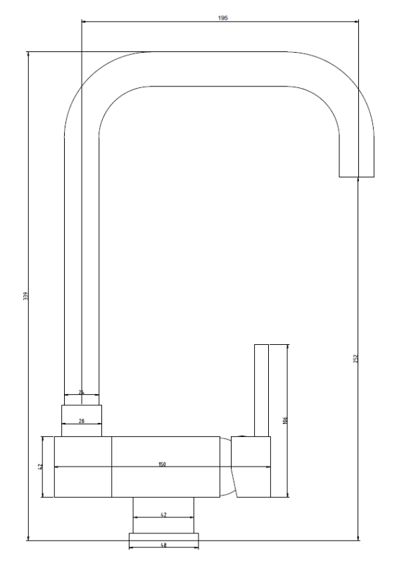 Graniteland Serenity Köksblandare Svart med Fällbar Pip 1208969533