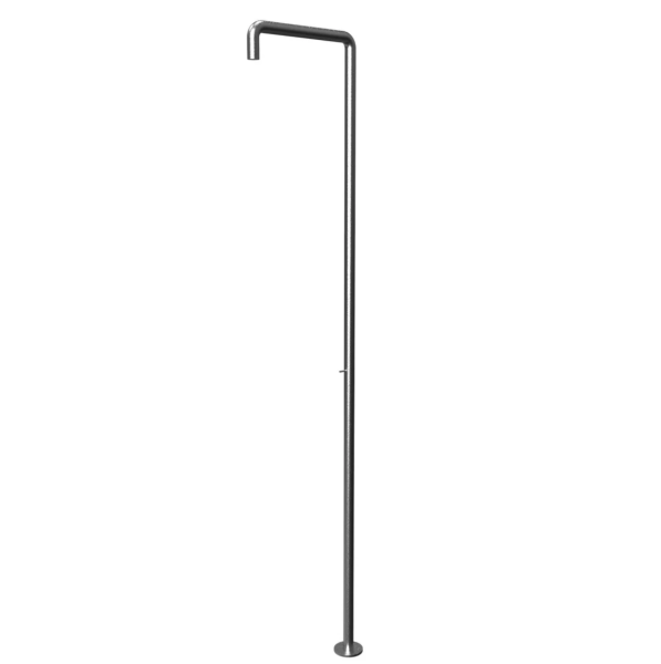 Waterevolution Flow duschpelare med blandningsknapp gun metal T146GME