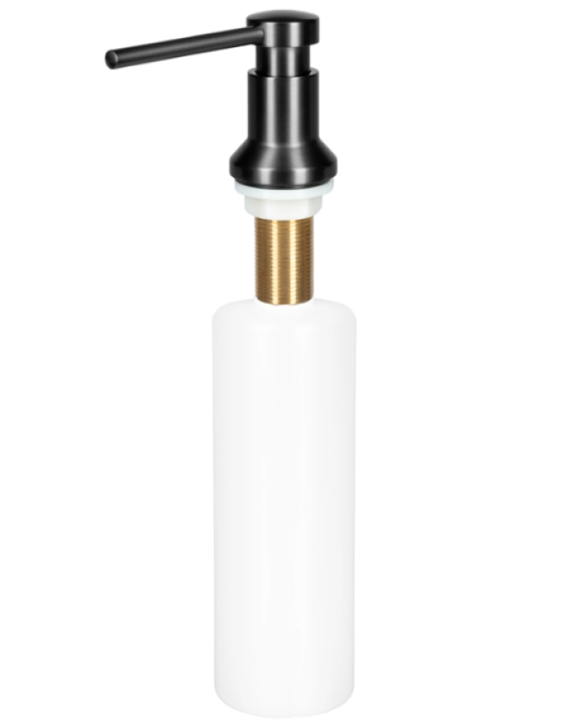 Ausmann Turt Inbyggd Tvålpump i Gun Metal, påfyllning från ovan, 1208969721