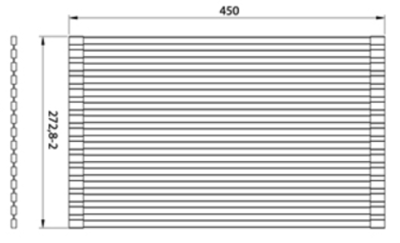 Ausmann Diskmatta Guld Rullbar över och för diskhon 28x45 cm 1208969725