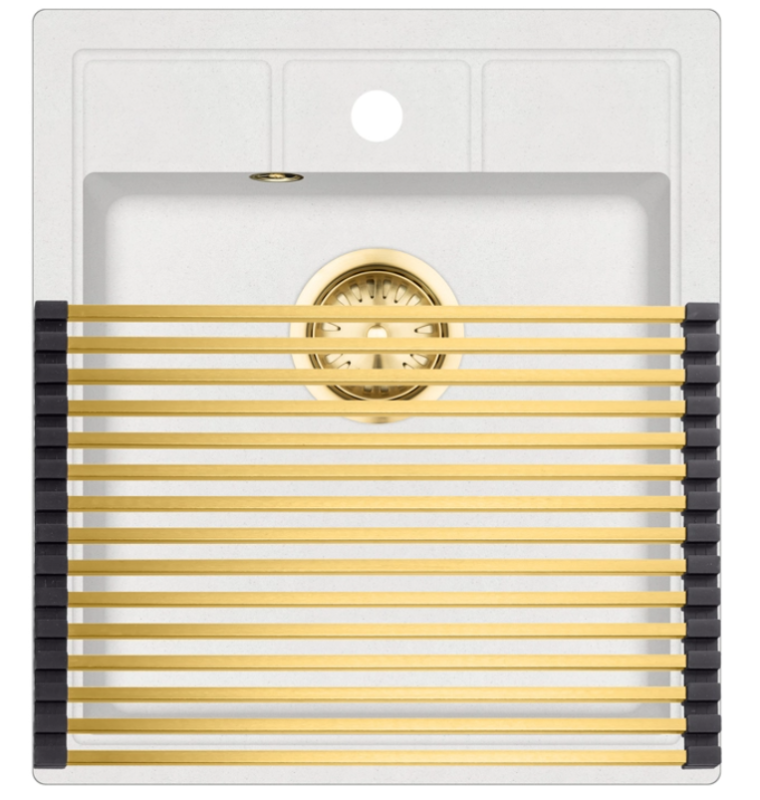 Ausmann Diskmatta Guld Rullbar över och för diskhon 28x45 cm 1208969725