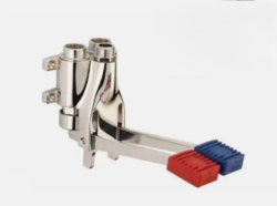 PB Pedal Line Dubbel Fotpedal Blandare Krom för Väggmontering 1208969759