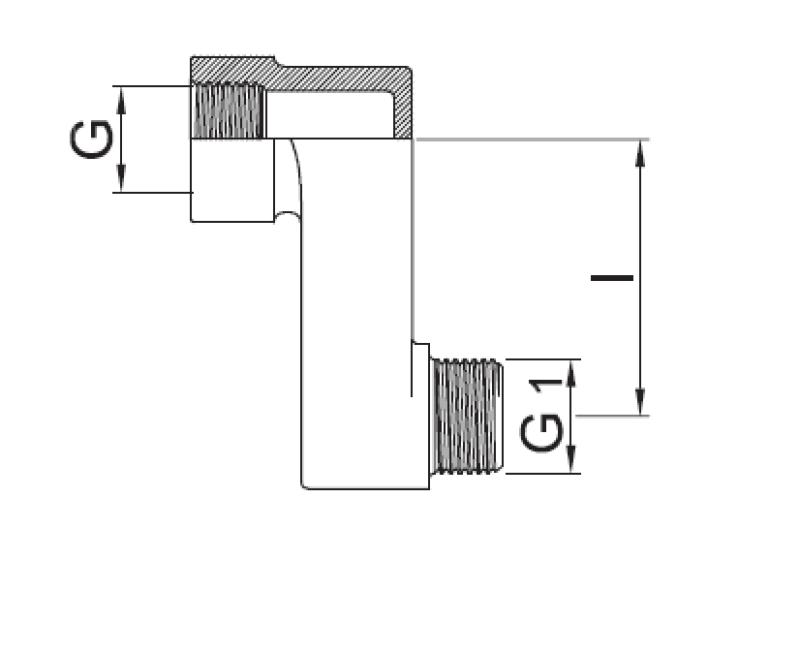 PB S-koppling 10mm Excentrisk G 1/2” G1 1/2” 1208969804