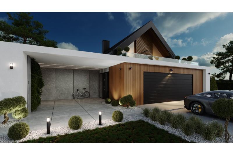 Sol-ljusarmatur med rörelse- och skymningsensor DAVOS, LED, 1000lm, 4000K, 2000mAh, IP54, svart