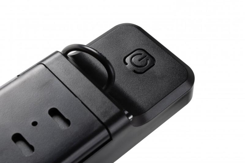 Sol-ljusarmatur med rörelse- och skymningsensor DAVOS, LED, 1000lm, 4000K, 2000mAh, IP54, svart