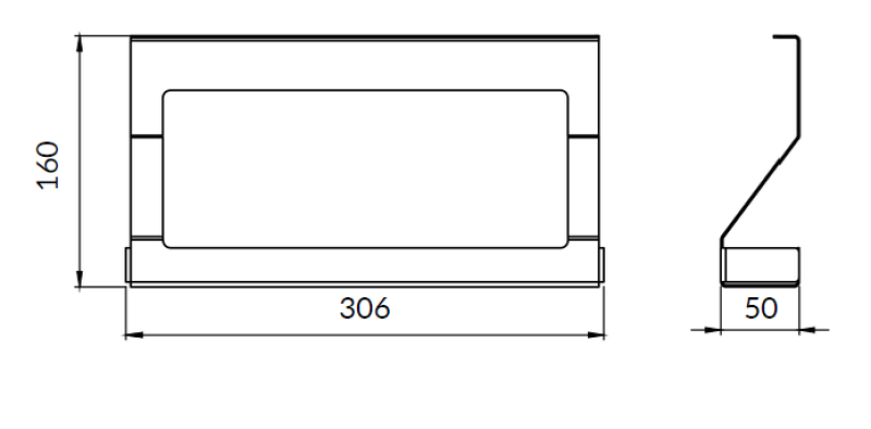 Epka Luxion Krydderhylla för Köksskenor Metall Svart 1208969964