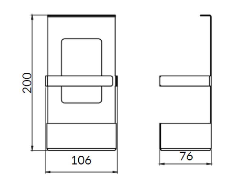 Epka Luxion Korg för Köksskenor Metall Svart 1208969965