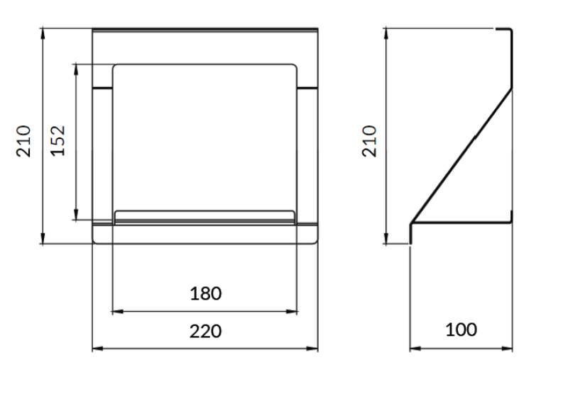 Epka Luxion Ställ för Köksskenor Metall Svart 1208969966