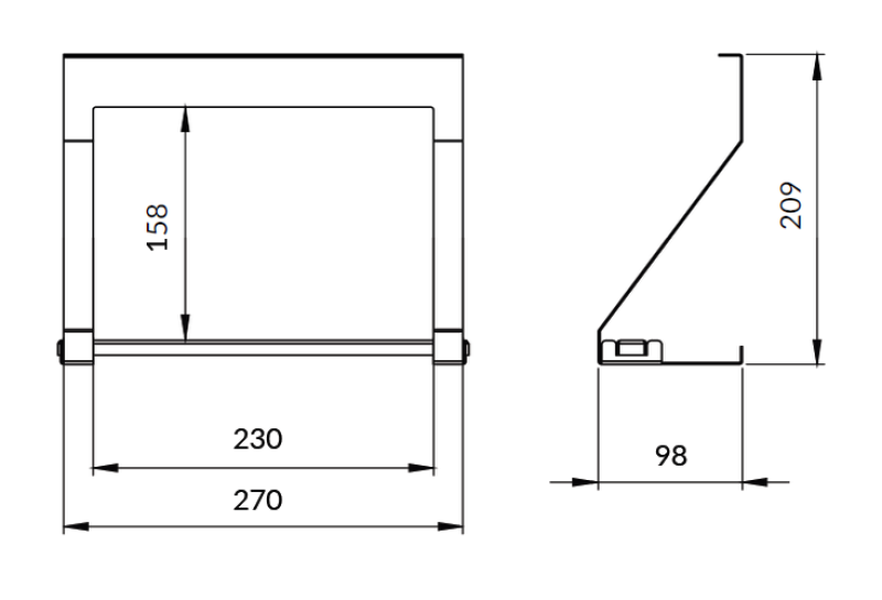 Epka Luxion Kökspappershållare för Köksskenor Metall Svart 1208969968