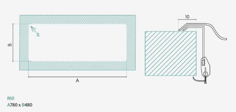 Banka Centurio 20 Rostfritt Stål dubbla Diskhoar ovanpåliggande 80x50cm 1208970026