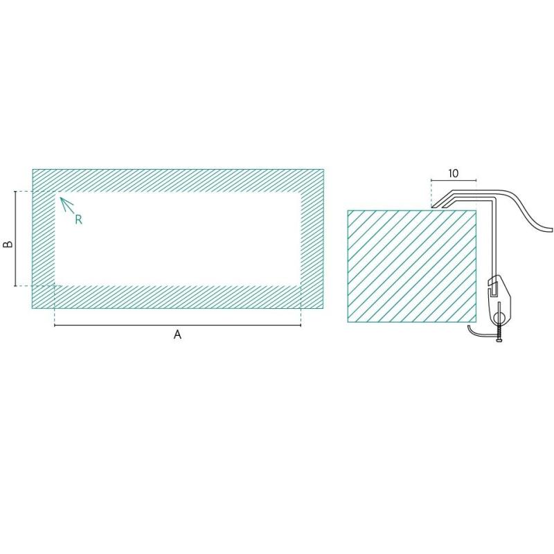 Banka Centurio 100-34 Rostfritt stål Diskho 100x50cm med avrinningsdel 1208970033