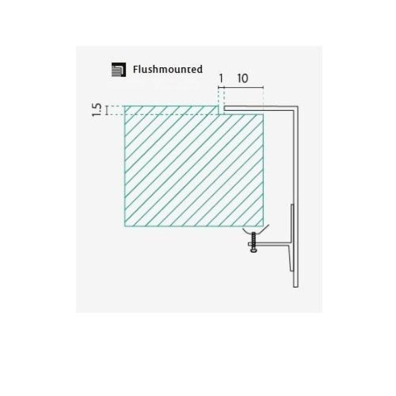 Banka IB3440 RVS Diskho 34 x 40 cm Påbyggnad och Planinstallation 1208970047
