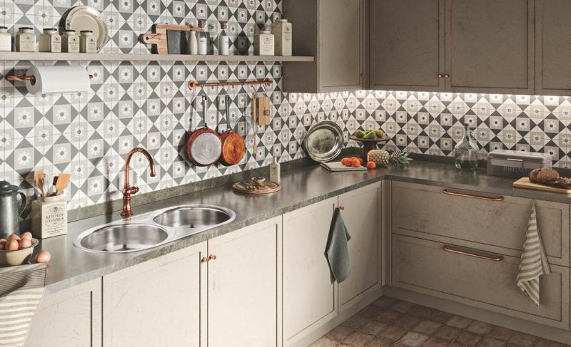 Banka Galicia Rostfri Diskbänk ovanpåliggande 835 x 440 mm med Avtappningsdel 1208970053