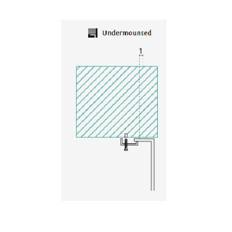 Banka P18380 Rostfritt stål Rund grund diskho med avrinningsskål 45 cm Över- och undermontering 1208970057