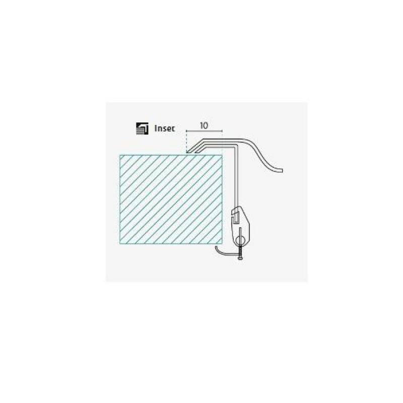 Banka Orlando Rostfri Diskbänk 465 x 485 mm Fristående med kranhålbank 1208970058