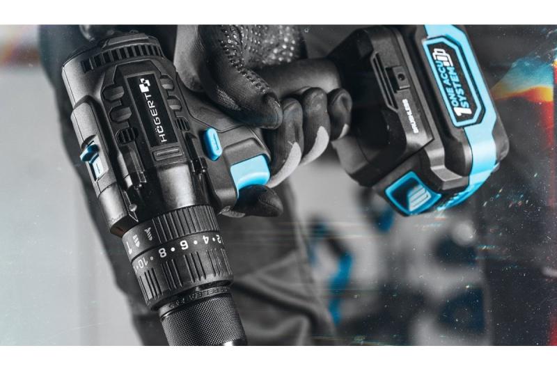 Högert Slagborrmaskin 18V för tegel, sten, trä, metall.