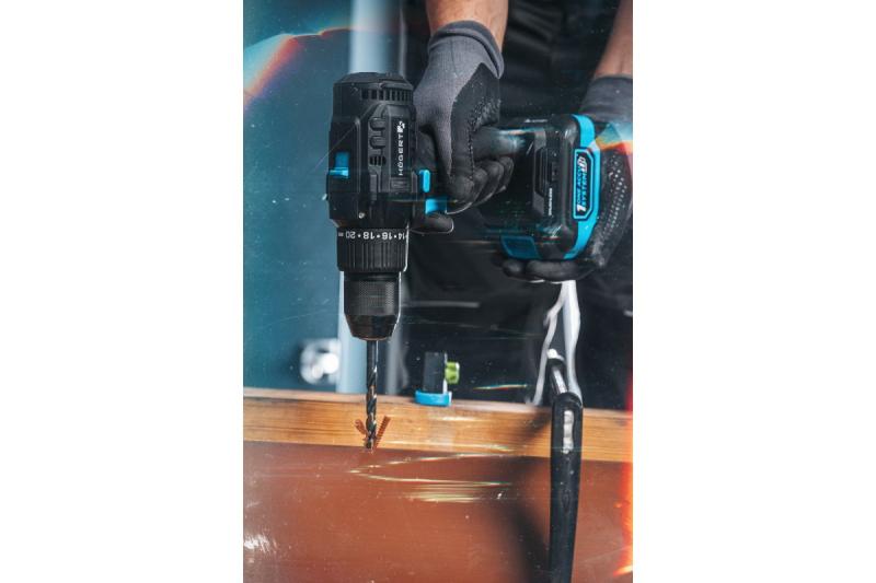 Högert borstlös batteridriven skruvmejsel 18V för trä, metall