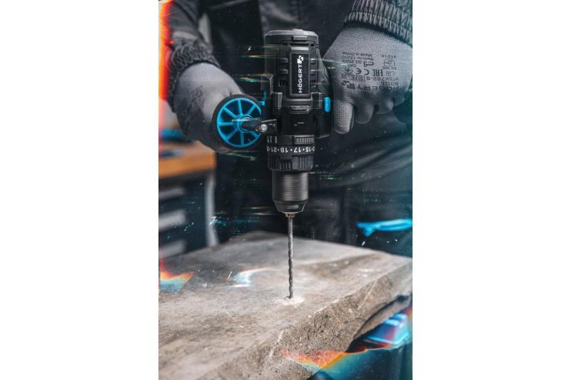 Högert kraftfull sladdlös slagborrmaskin, borstlös, 18V