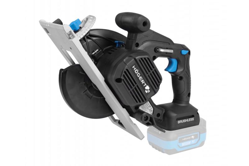 HÖGERT batteridriven cirkelsåg, 18V, utan batteri, dammsugaranslutning