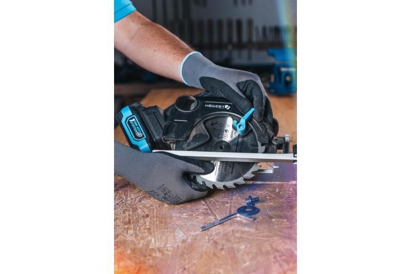 HÖGERT batteridriven cirkelsåg, 18V, utan batteri, dammsugaranslutning