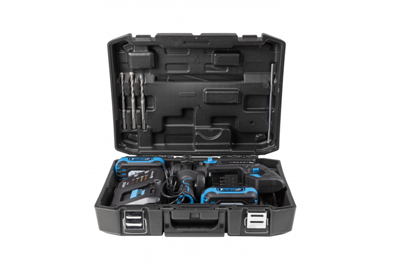 HÖGERT borrmaskinset, 18V, OneAccuSystem, med batteri, laddare i väska