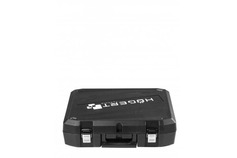 HÖGERT Sladdlös vinkelslip med paddelbrytare, 125MM, 18V - Set (batteri, laddare, tillbehör)