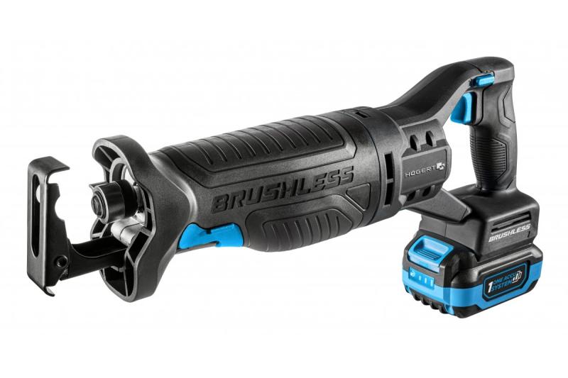 HÖGERT batteridriven tigersågset, 18V, borstlös, batteri, laddare, tillbehör
