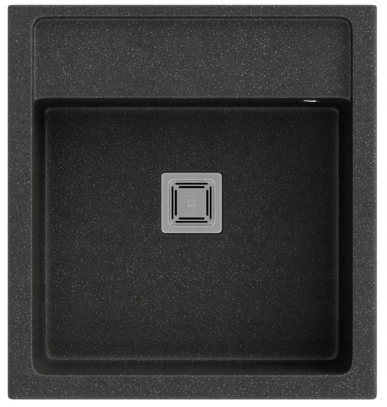 Graniteland Arno Granit Arduin hårdsten utseende Diskho inbyggd 582x620mm med rostfri fyrkantig plugg 1208970600