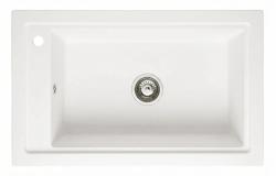 Graniteland Magra Granit Vit Diskho överskåp 686 x 427 mm med kranhålsbänk och RVS Plugg 1208970614