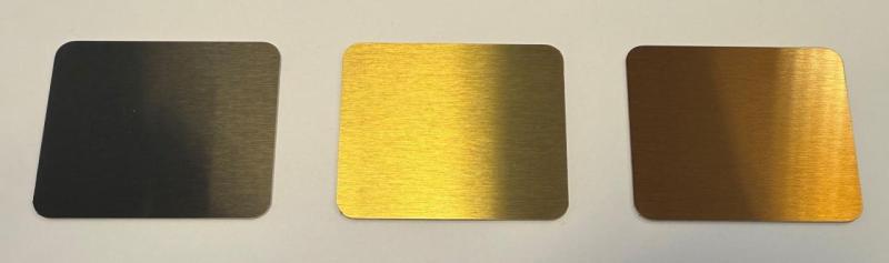 Pure.Sink PVD rostfritt stål färgprov borstad Gun Metal 1208970648