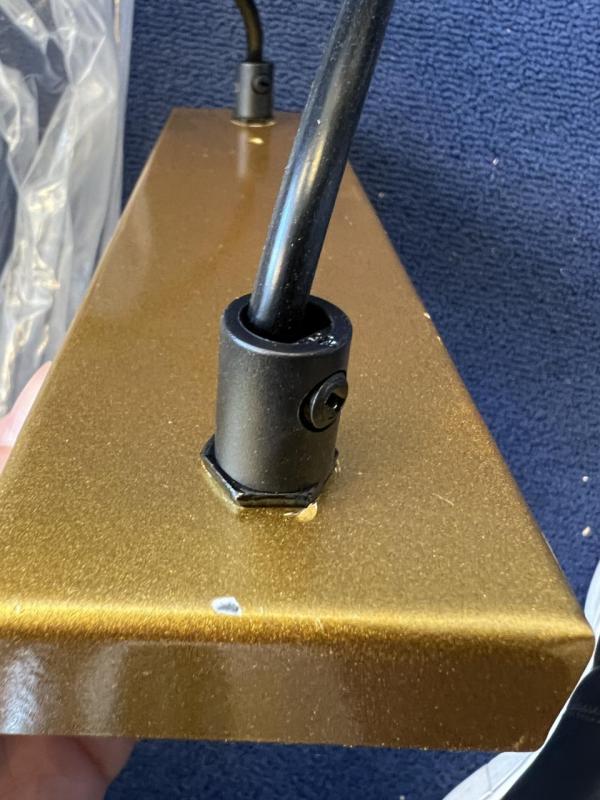 OUTLET Ram Skadad Dekor Avelin taklampa med guld rektangulärt ram bred 80 cm 2287