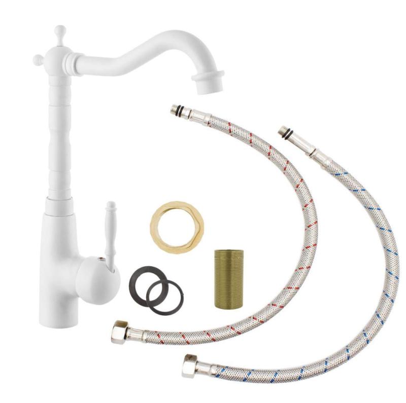 Graniteland Verve klassisk nostalgisk köksblandare vit 1208970653