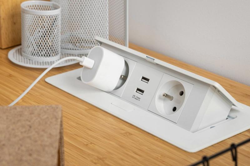 Mjukt utdragbar uttagsmodul.