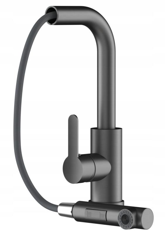 Graniteland Celeste Kökblandare Gun metal med Utdragbar Utlopp och Dubbel-Funktion Handdusch 1208970666