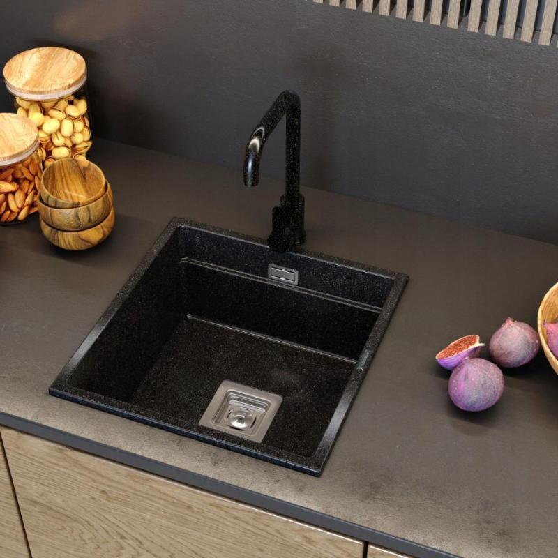 Graniteland Stellar Köksblandare Kalksten utseende med svängbar pip 12089706734